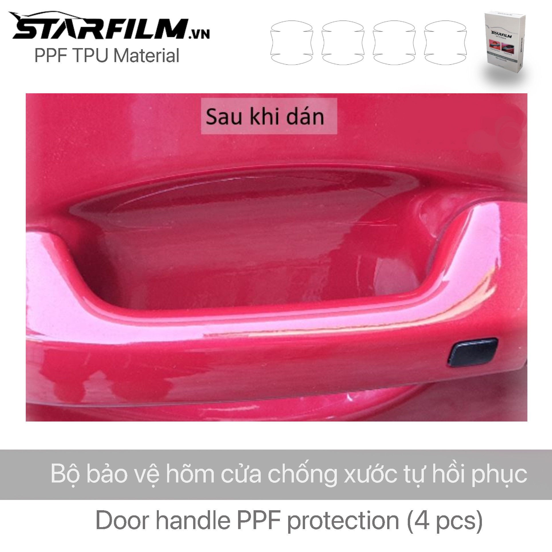 PPF TPU bảo vệ tay nắm hõm cửa xe ô tô STAR FILM (PREMIUM)